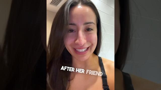 She got stuck in the shower at a hotel She got stuck in the shower at a hotel
