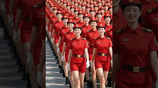 Valiant and graceful women #female soldiers #military parade #heroic women #dashing bearing Valiant and graceful women #female soldiers #military parade #heroic women #dashing bearing