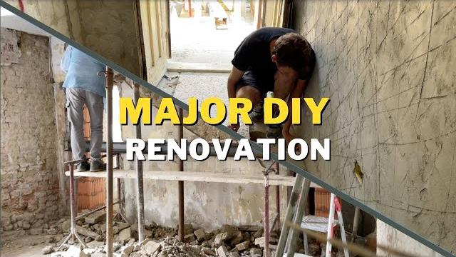 Removing walls, excavating floors and tiling bathrooms - diy italian farmhouse renovation (part 11) Removing walls, excavating floors and tiling bathrooms - diy italian farmhouse renovation (part 11)