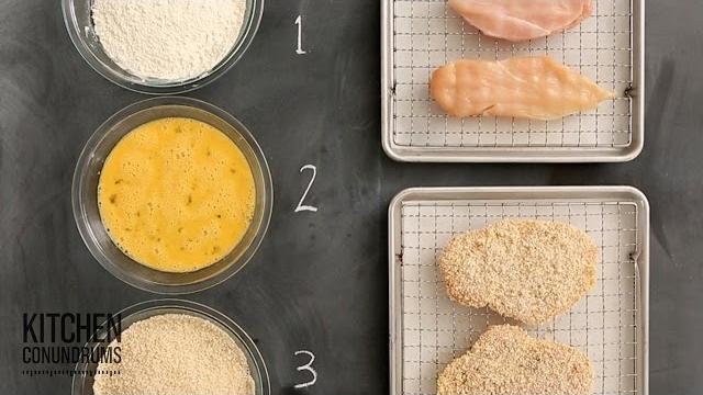 The standard breading process in 3 easy steps - kitchen conundrums with thomas joseph The standard breading process in 3 easy steps - kitchen conundrums with thomas joseph