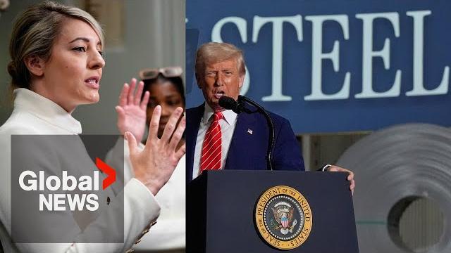 Joly lays out canada's plan forward at aluminum summit after trump says tariffs will double to 50% Joly lays out canada's plan forward at aluminum summit after trump says tariffs will double to 50%