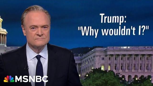 Lawrence: trump is too stupid to keep his story straight on qatar's gift of a $400m plane Lawrence: trump is too stupid to keep his story straight on qatar's gift of a $400m plane