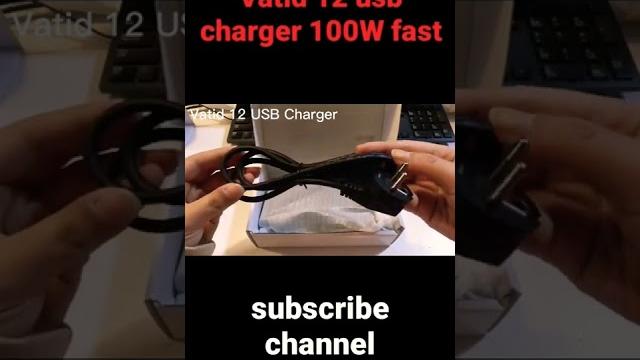 Vatid 12 usb charger 100w fast Vatid 12 usb charger 100w fast