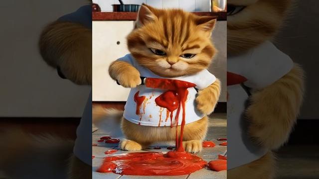 Police came for a bloody cat Police came for a bloody cat
