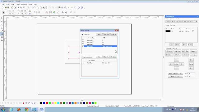 Transfer file between laser cad and panel Transfer file between laser cad and panel