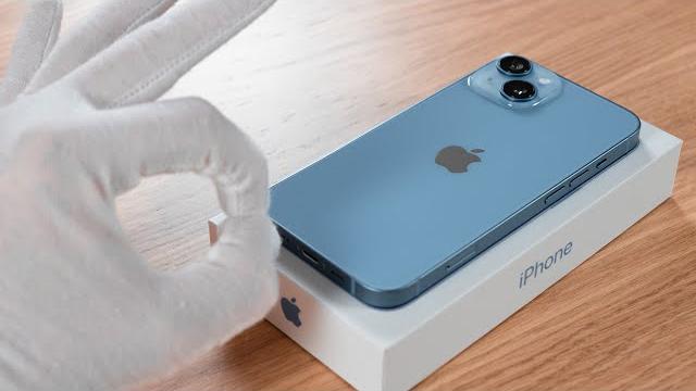 Apple iphone 14 unboxing 128 gb blue + setup + comparison asmr Apple iphone 14 unboxing 128 gb blue + setup + comparison asmr
