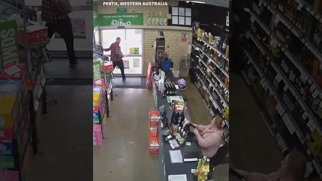 Wannabe thief stopped by locked door #shorts Wannabe thief stopped by locked door #shorts
