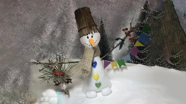 Cнеговик текстильный Cнеговик текстильный