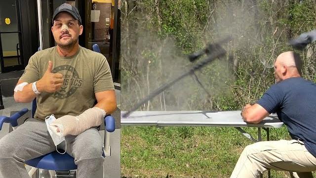 My 50 cal exploded My 50 cal exploded