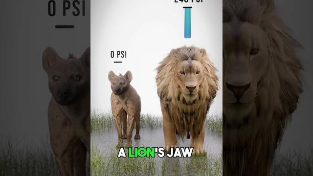 The hyenas' bite force! The hyenas' bite force!