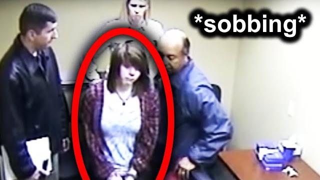When a teen killer realizes she's been caught When a teen killer realizes she's been caught