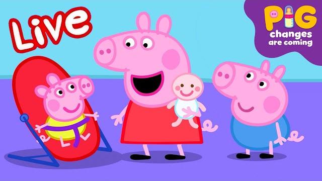 Peppa pig baby episodes live pig changes are coming! ⭐️ kids cartoons #expectingpigchanges Peppa pig baby episodes live pig changes are coming! ⭐️ kids cartoons #expectingpigchanges