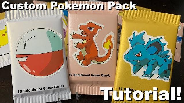 How to make a custom pokémon booster pack at home! How to make a custom pokémon booster pack at home!