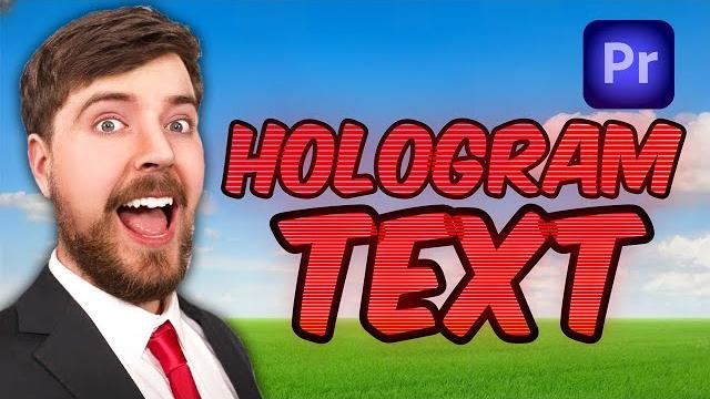 How to make mrbeast hologram text in premiere pro How to make mrbeast hologram text in premiere pro