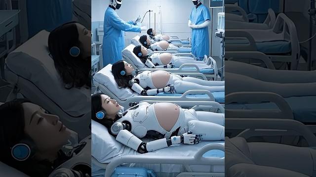 Robot girl marries human #robot #ai #shorts Robot girl marries human #robot #ai #shorts
