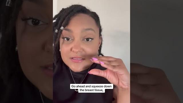 Tip to get a good breastfeeding latch Tip to get a good breastfeeding latch