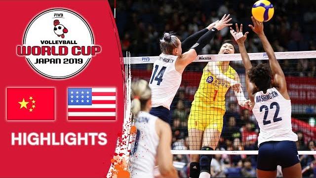 China vs. usa - highlights | women's volleyball world cup 2019 China vs. usa - highlights | women's volleyball world cup 2019