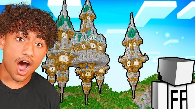 We built the best skybase in minecraft! We built the best skybase in minecraft!