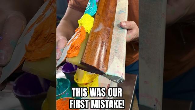 Ink on squeegee? huge screen printing fail! would you accept this?! #shortstiktok #art Ink on squeegee? huge screen printing fail! would you accept this?! #shortstiktok #art