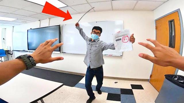 Angry teacher vs parkour - pov Angry teacher vs parkour - pov