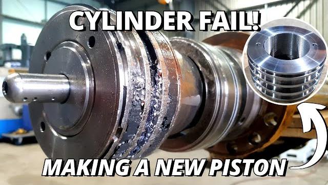 Repair failed hydraulic cylinder | part 2 | making a new piston Repair failed hydraulic cylinder | part 2 | making a new piston