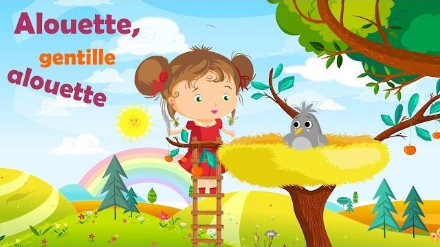 Alouette, gentille alouette - french nursery rhyme for kids and babies (with lyrics) Alouette, gentille alouette - french nursery rhyme for kids and babies (with lyrics)