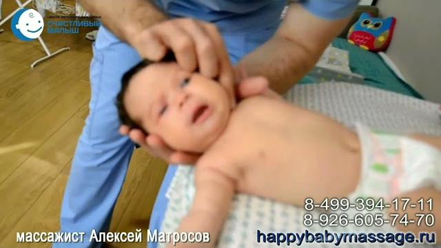 Массаж ребёнку при кривошее в 2-3 месяца Массаж ребёнку при кривошее в 2-3 месяца