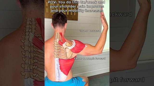 Shoulder pain relief exercise and improve shoulder mobility! Shoulder pain relief exercise and improve shoulder mobility!