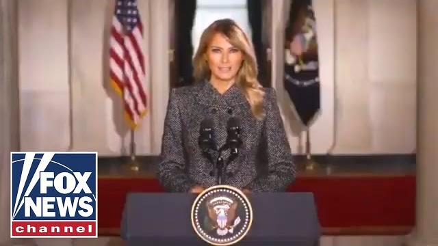Melania trump gives farewell address to the american people Melania trump gives farewell address to the american people