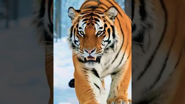 When a tiger walks through snow, the world stops When a tiger walks through snow, the world stops
