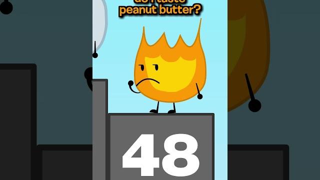 Firey tastes peanut butter #bfdi Firey tastes peanut butter #bfdi