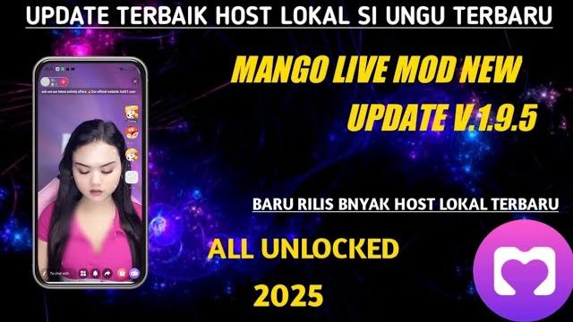 Aplikasi live streaming bar bar 2025 host indo ~ mango live mod new update v.1.9.5 all unlocked Aplikasi live streaming bar bar 2025 host indo ~ mango live mod new update v.1.9.5 all unlocked
