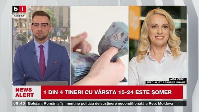 A. chivu, specialist resurse umane, 1 din 4 tineri cu vârsta 15 - 24 este șomer_știri b1tv_4 iunie A. chivu, specialist resurse umane, 1 din 4 tineri cu vârsta 15 - 24 este șomer_știri b1tv_4 iunie