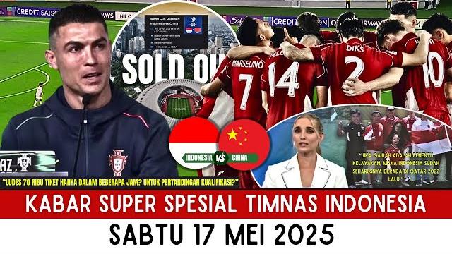 Viral sampai ke eropa‼️reaksi cristiano ronaldo usai tiket timnas vs china ludes!media eropa kaget Viral sampai ke eropa‼️reaksi cristiano ronaldo usai tiket timnas vs china ludes!media eropa kaget