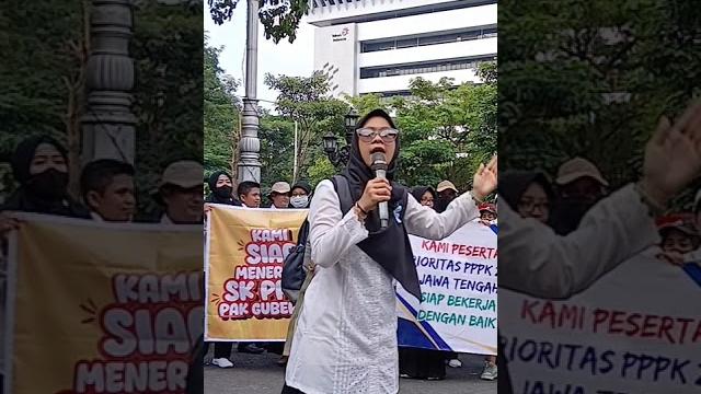Geruduk kantor gubernur jateng, ratusan guru r1d tuntut nasib: lulus pppk, tetapi tak dapat formasi Geruduk kantor gubernur jateng, ratusan guru r1d tuntut nasib: lulus pppk, tetapi tak dapat formasi