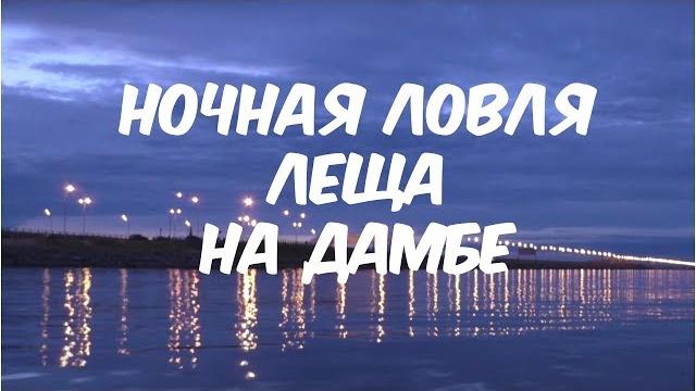Ночная ловля леща на северной дамбе Ночная ловля леща на северной дамбе