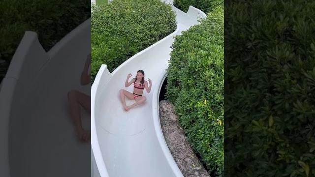 Girl swiming in bikini #swimingpool Girl swiming in bikini #swimingpool