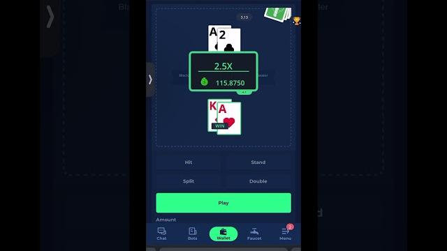 Bang! $46 hand got bj made $115 luckybird.io play using my link https://luckybird.vip/?c=c_blessedaf Bang! $46 hand got bj made $115 luckybird.io play using my link https://luckybird.vip/?c=c_blessedaf