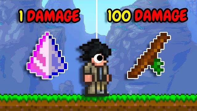 Terraria, but all magic weapons deal random damage... Terraria, but all magic weapons deal random damage...