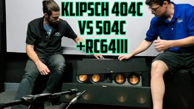 Klipsch rp-404c vs rp-504c vs rc-64 iii | center channel speaker comparison! tech with a tech! Klipsch rp-404c vs rp-504c vs rc-64 iii | center channel speaker comparison! tech with a tech!