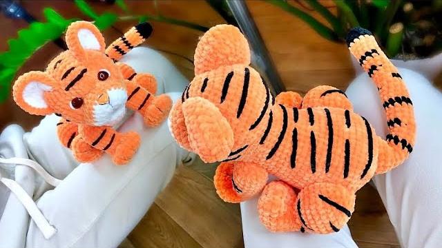 Sitting tiger crochet video tutorial / amigurumi tiger part 1 / tiger crochet pattern etsy Sitting tiger crochet video tutorial / amigurumi tiger part 1 / tiger crochet pattern etsy