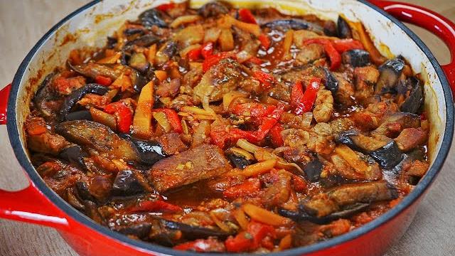 Мясо с баклажанами по-грузински. ароматная вкуснятина! Мясо с баклажанами по-грузински. ароматная вкуснятина!