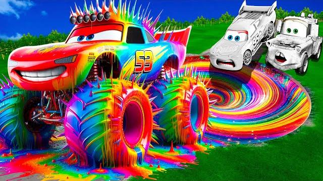 Rainbow pit transform in big & small: lightning mcqueen & mater vs pixar cars! beam.ng drive! Rainbow pit transform in big & small: lightning mcqueen & mater vs pixar cars! beam.ng drive!