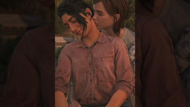 The most iconic moment of ellie when she kiss dina - the last of us part 2 remastered ps5 #shorts The most iconic moment of ellie when she kiss dina - the last of us part 2 remastered ps5 #shorts