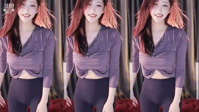 Vivi小小酥黑色瑜伽裤骆驼趾韩舞2连跳 Vivi小小酥黑色瑜伽裤骆驼趾韩舞2连跳