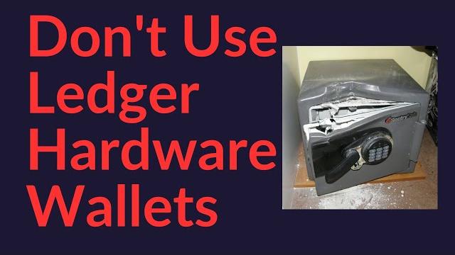 Don't use ledger hardware wallets Don't use ledger hardware wallets