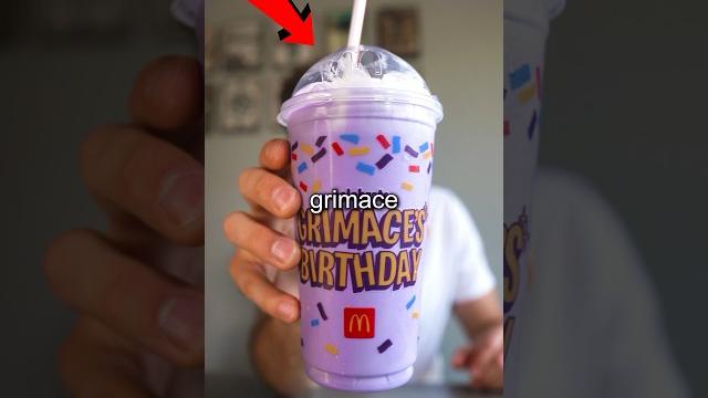 I tried mcdonald’s grimace shake I tried mcdonald’s grimace shake