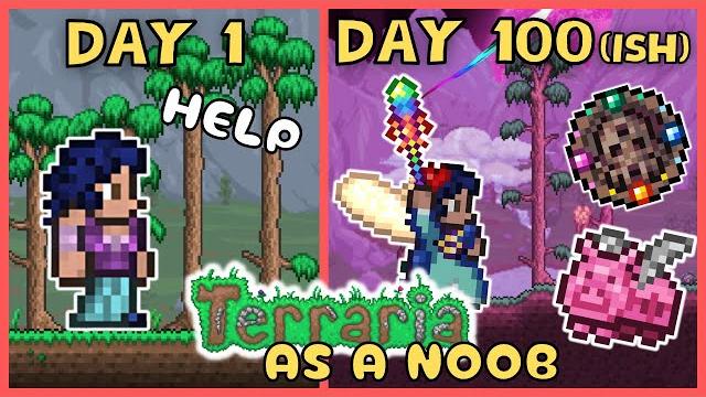I spent (over) 100 days in terraria *as a noob* to beat the game I spent (over) 100 days in terraria *as a noob* to beat the game