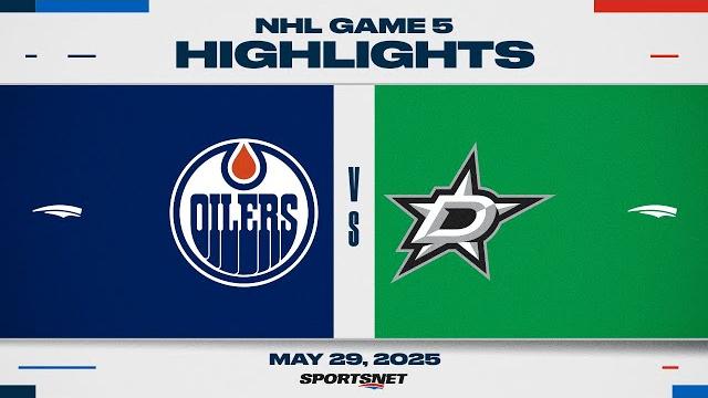 Nhl game 5 highlights | oilers vs. stars - may 29, 2025 Nhl game 5 highlights | oilers vs. stars - may 29, 2025