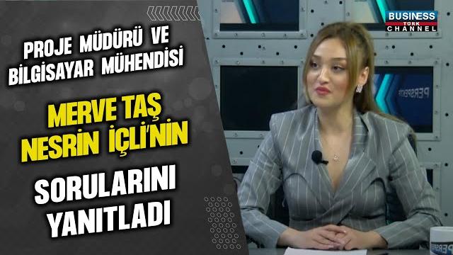 Proje müdürü ve bi̇lgi̇sayar mühendi̇si̇ merve taş, nesri̇n i̇çli̇'ni̇n sorularini yanitladi... Proje müdürü ve bi̇lgi̇sayar mühendi̇si̇ merve taş, nesri̇n i̇çli̇'ni̇n sorularini yanitladi...